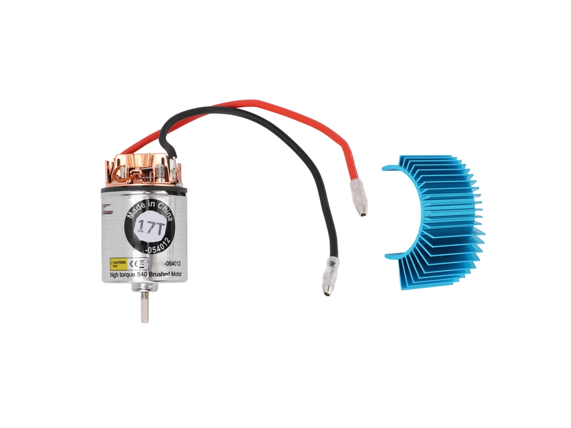 Motor Rc 540 Con Escobillas, Carcasa Impermeable De Acero Inoxidable, Alto Par, Repuesto Para Coche Rc A Escala 1/10, 17t