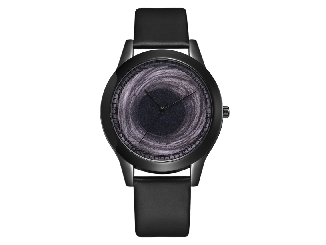 Reloj De Pulsera Casual De Moda Para Hombre Con Esfera Sencilla De Aleación De Cuarzo Negra