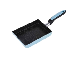 JILLIOPER Sartén Cuadrada Antiadherente Sartén para Huevos Sartén de Aluminio de Fondo Plano Gruesa para Huevos