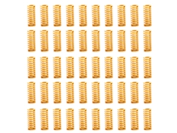 50 Unidades De Cubiertas Planas De Acero Aleado Amarillo Para Cama Caliente De Impresora 3d De 10x25 Mm