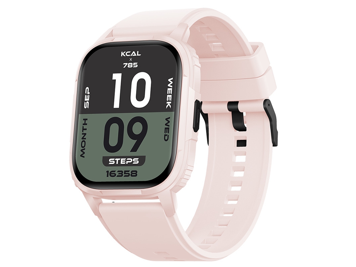 Reloj inteligente Yizhood rosa con pantalla de alta definición de 2.01 pulgadas y múltiples modos deportivos.