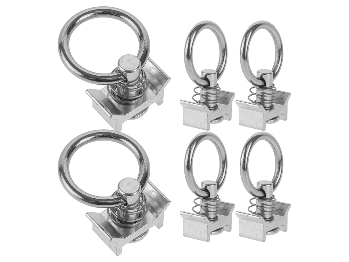 Conjunto De 6 Fixadores De Trilho Simples, Anéis Redondos Reforçados Com Junta.