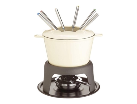 Fondue KITCHEN CRAFT en Hierro Fundido Masterclass Crema