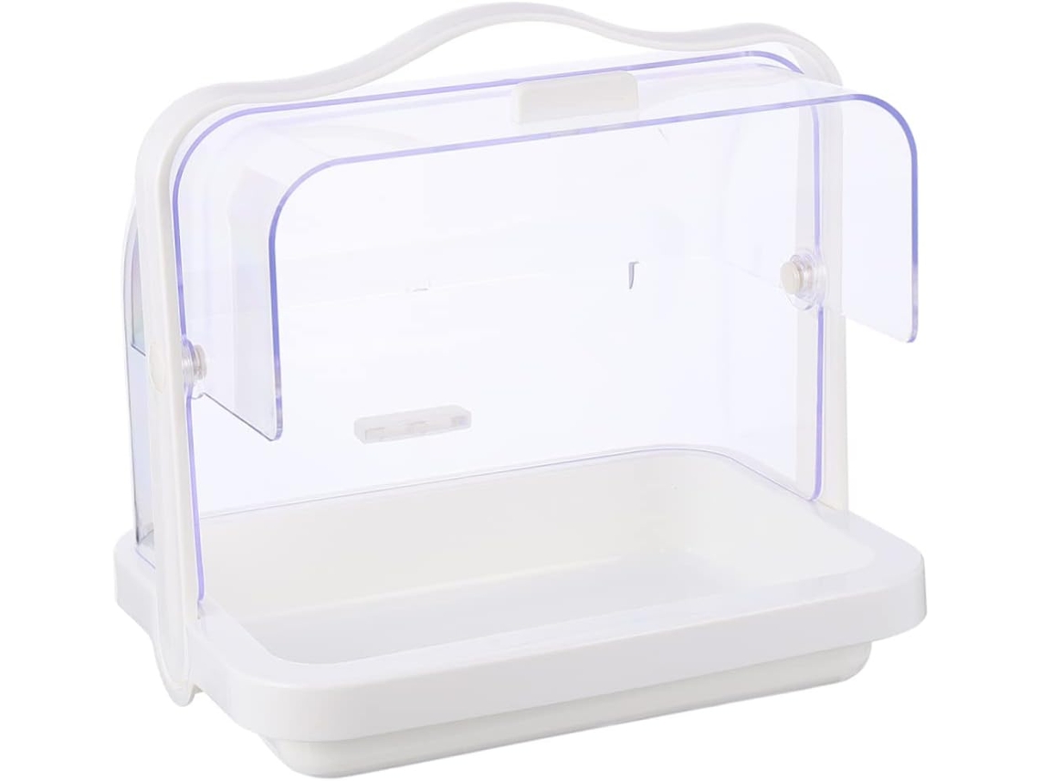 Soporte Para Tapa De Pastel Transparente A Prueba Polvo Que Protegerá El Bandeja Transporte Pasteles