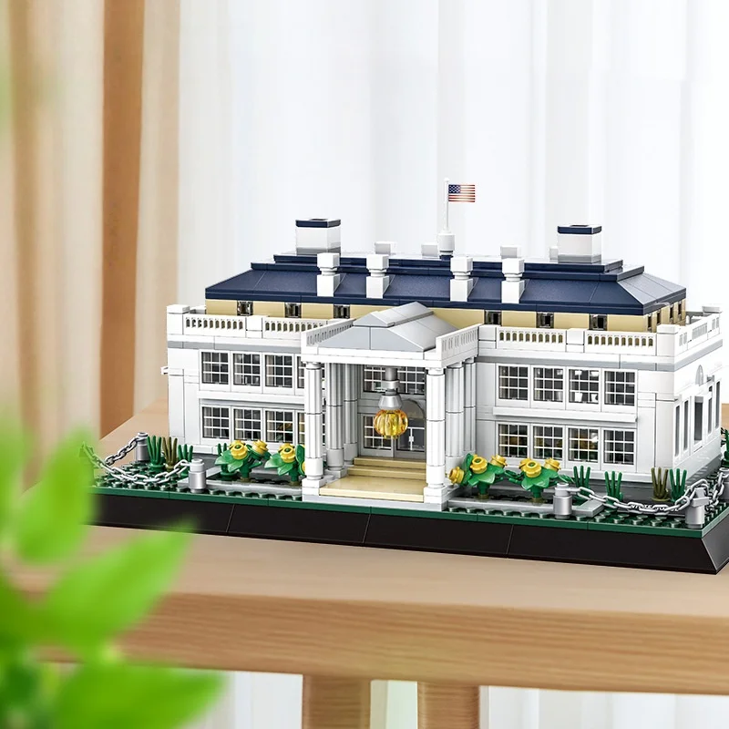 Conjunto Del Edificio Del Capitolio De Los Estados Unidos, Modelo De Bloques De Construcción En Miniatura