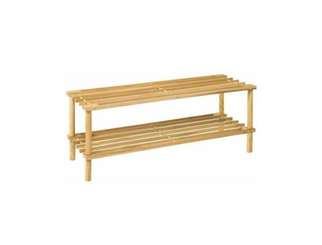 Zapatero 2 Baldas Madera Natural Style 70X26X29Cm KMT
