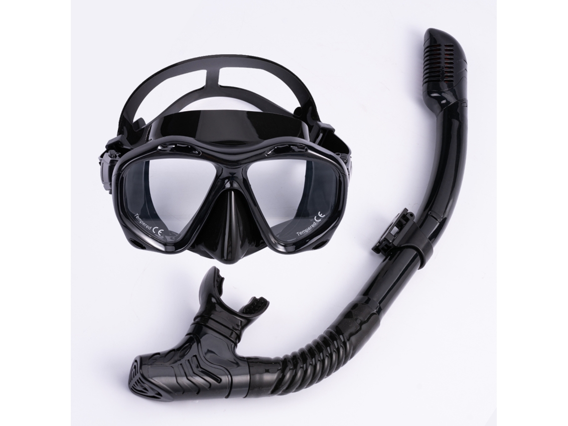 Danu2026-conjunto De Snorkel Para Adultos Con Máscara Antideslumbrante Y Snorkel Seco Lentes De Vidrio Templado Equipo De Snorkeling Profesional