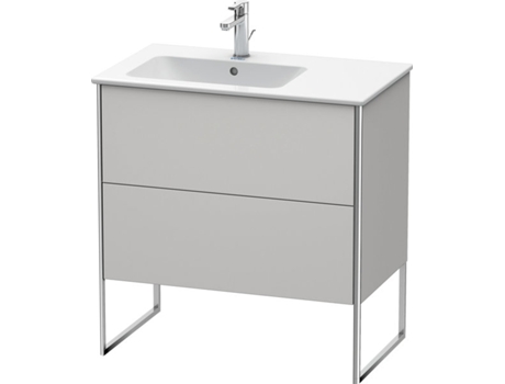 DURAVIT XSquare Vanity unit vertical 81.0 x 47.8 cm, 2 cajones, para lavabo ME de Starck 234583, lavabo a la izquierda