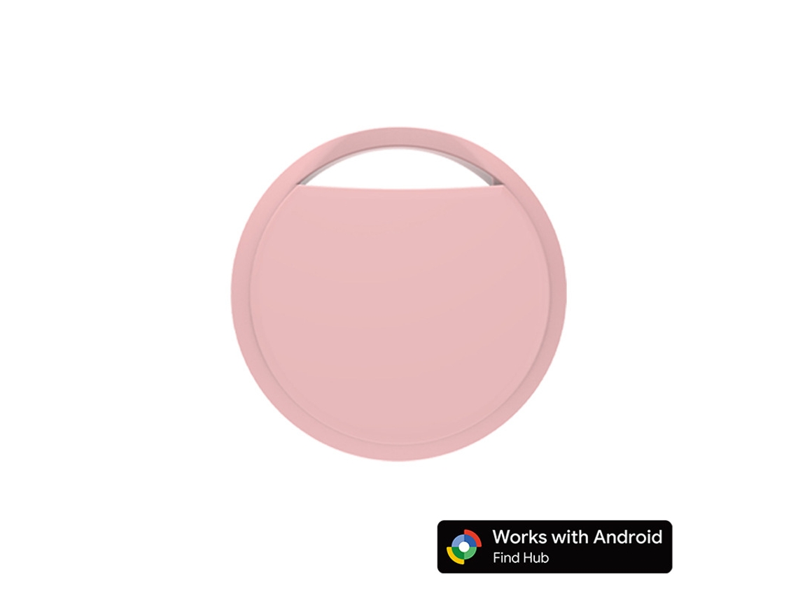 Minidispositivo de localización antipérdida DIGITALLAB para Android, encuentra el Hub rosa.