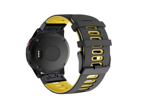 Correa Pioneer para Garmin Instinct Solar Tactical Edition Negro y Amarillo