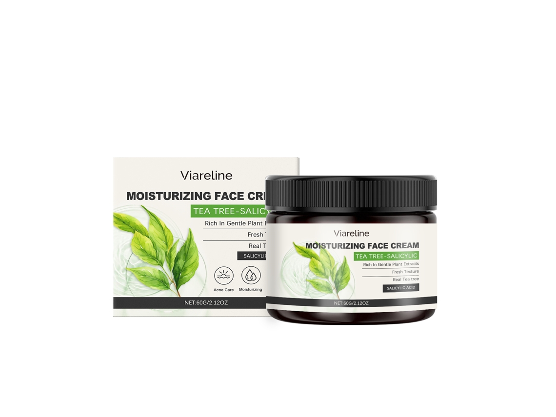 Crema hidratante diaria con ácido salicílico para iluminar el rostro y cuidar los poros, 60 g