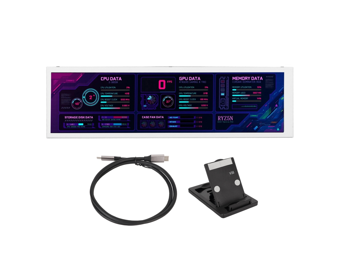 Monitor Tela LAXISCREED 8,8'' Ips 1920*480