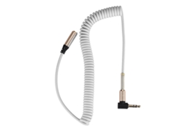 Cable de extensión de audio con conector macho a macho en ángulo recto