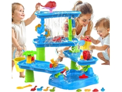 Mesa de agua infantil Slowmoose con 6 niveles giratorios