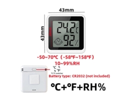 Mini termómetro e higrómetro digital LCD con sensor para medir la temperatura y la humedad en interiores y estación meteorológica. Nostalgia88