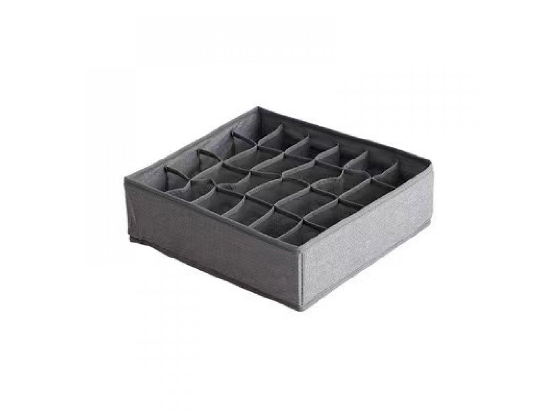 Divisores de tela para cajones, diseño compacto, estructura plegable, construcción robusta para soluciones de almacenamiento versátiles en gris, 1 pieza