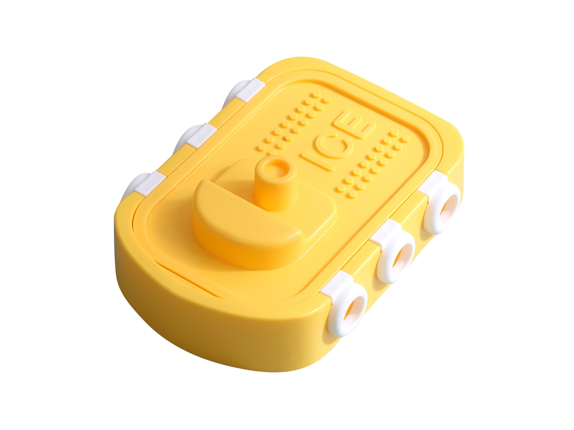Molde Para Paletas De Hielo Reutilizable Silicona Grado Alimentario Diseño Animal Amarillo Para Cocina Hogar