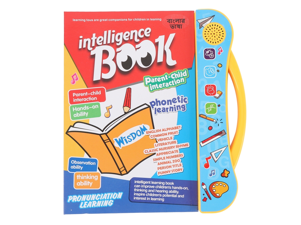 Audiolibro infantil bilingüe (inglés y bengalí) a partir de 2026, multifuncional y educativo para bebés y niños pequeños.