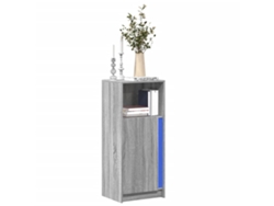 Aparador Con Led Madera De Ingeniería Gris Sonoma 42,5x34x100cm