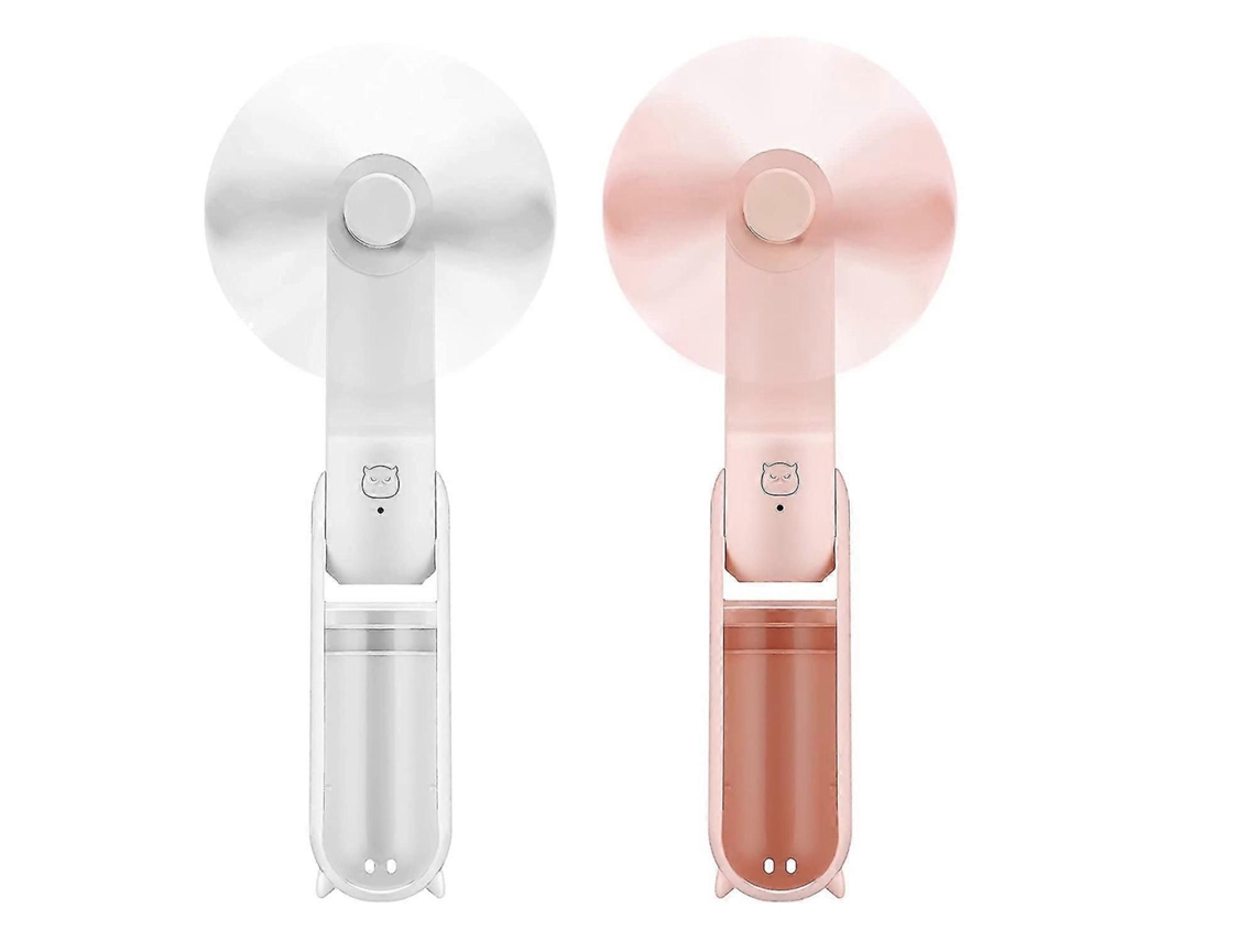 2 Unidades De Ventilador Portátil De Mão, Mini Ventilador Portátil Recarregável Via Usb, Pequeno Ventilador De Bolso.