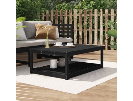 Mesa De Jardín VIDAXL Negro Madera (121x82.5x45 cm)