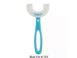 Cepillo de dientes infantil en forma de U con rotación de 360 ​​grados, mordedor de silicona para la higiene bucal. GOKOCO