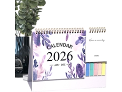 Calendario De Escritorio- Mensual De Escritorio 2026 (enero- Diciembre)