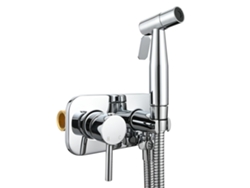 Juego de ducha de acero inoxidable con ducha de mano de agua fría y caliente, 1,5 m, oro cepillado, Btforus