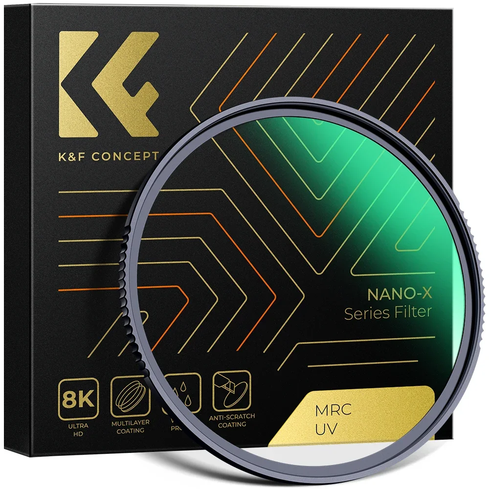 Filtro UV ultrafino con nanotecnología y revestimiento azul, protección multicapa, 52 mm