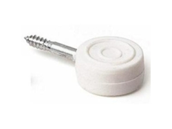 Portaestante redondo blanco c-100