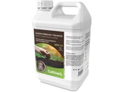 CULTIVERS Abono de Ácidos Húmicos y Fúlvicos 5 L Fertilizante de Leonardita. Potencia la fertilidad del Suelo