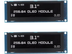2x Oled De 3,12 Pulgadas 256x64 Ssd1322 Controlador De Módulo Lcd Gráfico Spi Paralelo Pin De Soldadura