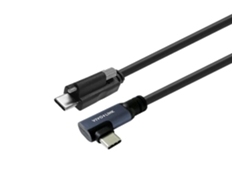 Cable USB C a USB C en ángulo Vivolink