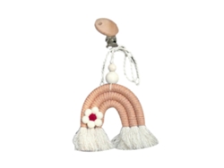 Adorno de arcoíris para cochecito de bebé, decoración de cuna con flecos, decoración para cochecito de bebé, arcoíris colgante.