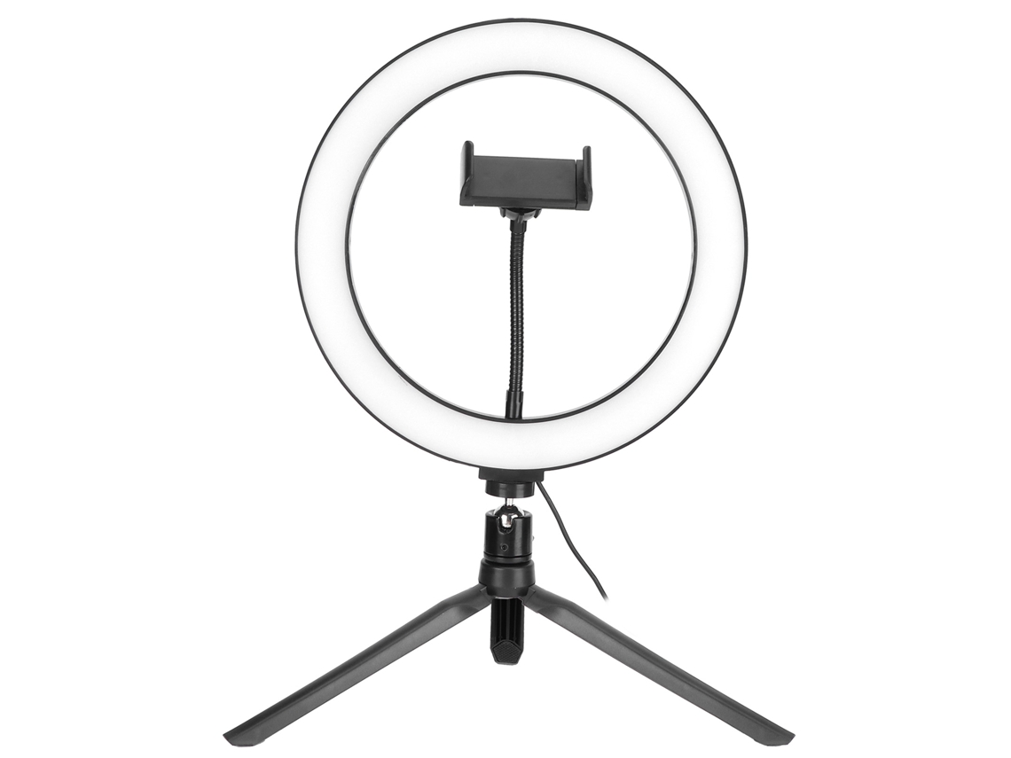 Anillo De Luz Led Con 3 Temperaturas De Color Y 10 Niveles De Brillo Para Transmisiones En Vivo Y Selfies.