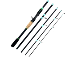Caña De Pescar Con Señuelos, 1,8-2,1 M, 4/5 Secciones, Ligera, Fibra Carbono, Para Baitcasting, 3,5 G-14 G,...