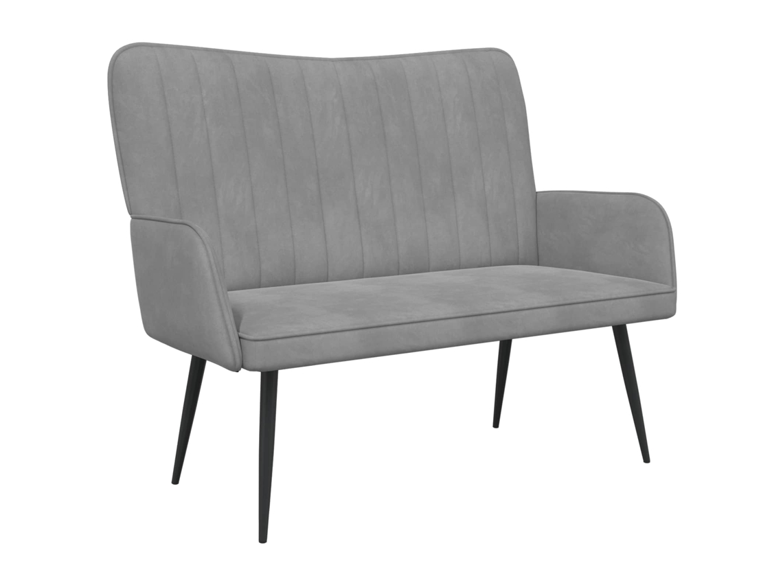 Maison Exclusive - Sofá De 2 Plazas Gris Claro 115 X 61 X 87 Cm