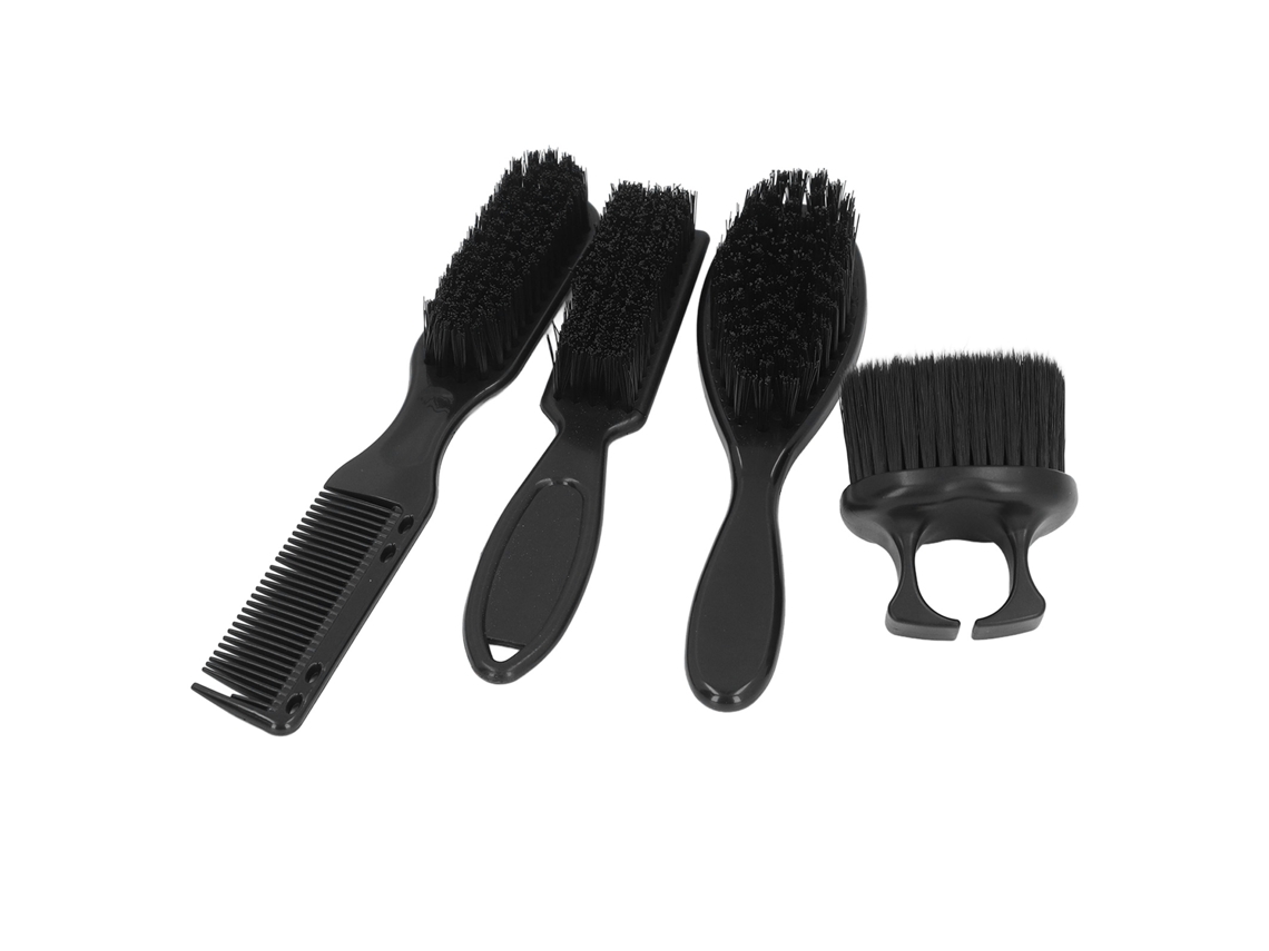 Set De 4 Cepillos Para Barba Hombre Para Estilizar Y Limpiar