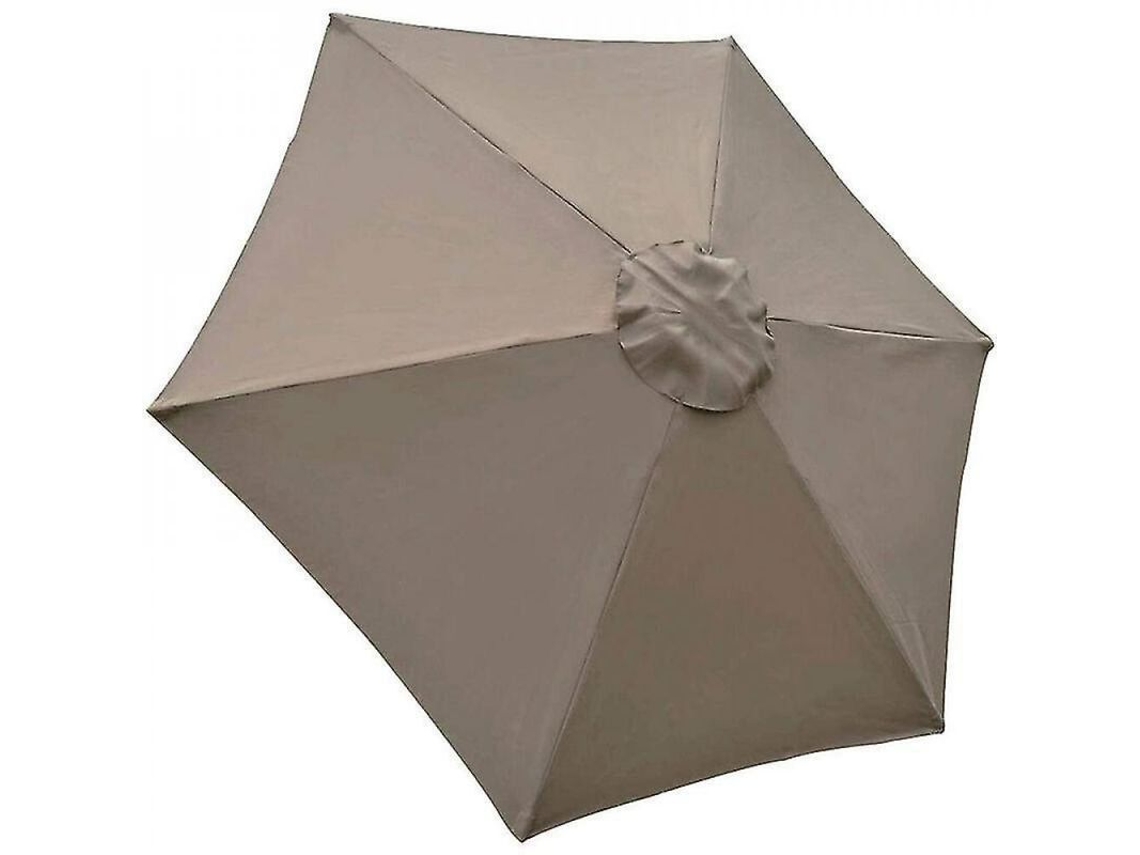 2026-4210-funda De Repuesto Para Parasol, 6 Varillas, 2m, Impermeable, Anti-uv, Tela Marrón Claro Hse