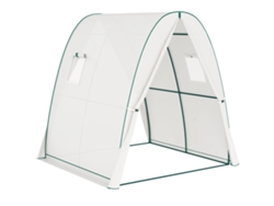 Invernadero Con Puerta,2 Ventanas,invernadero Acero Con Lámina Resistente Al Invierno,invernadero Para Balcón,jardín,casa Para Tomates 180x180...