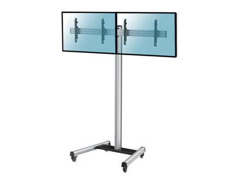 Soporte de suelo con ruedas para 2 TV 43"-49", Altura 240 cm