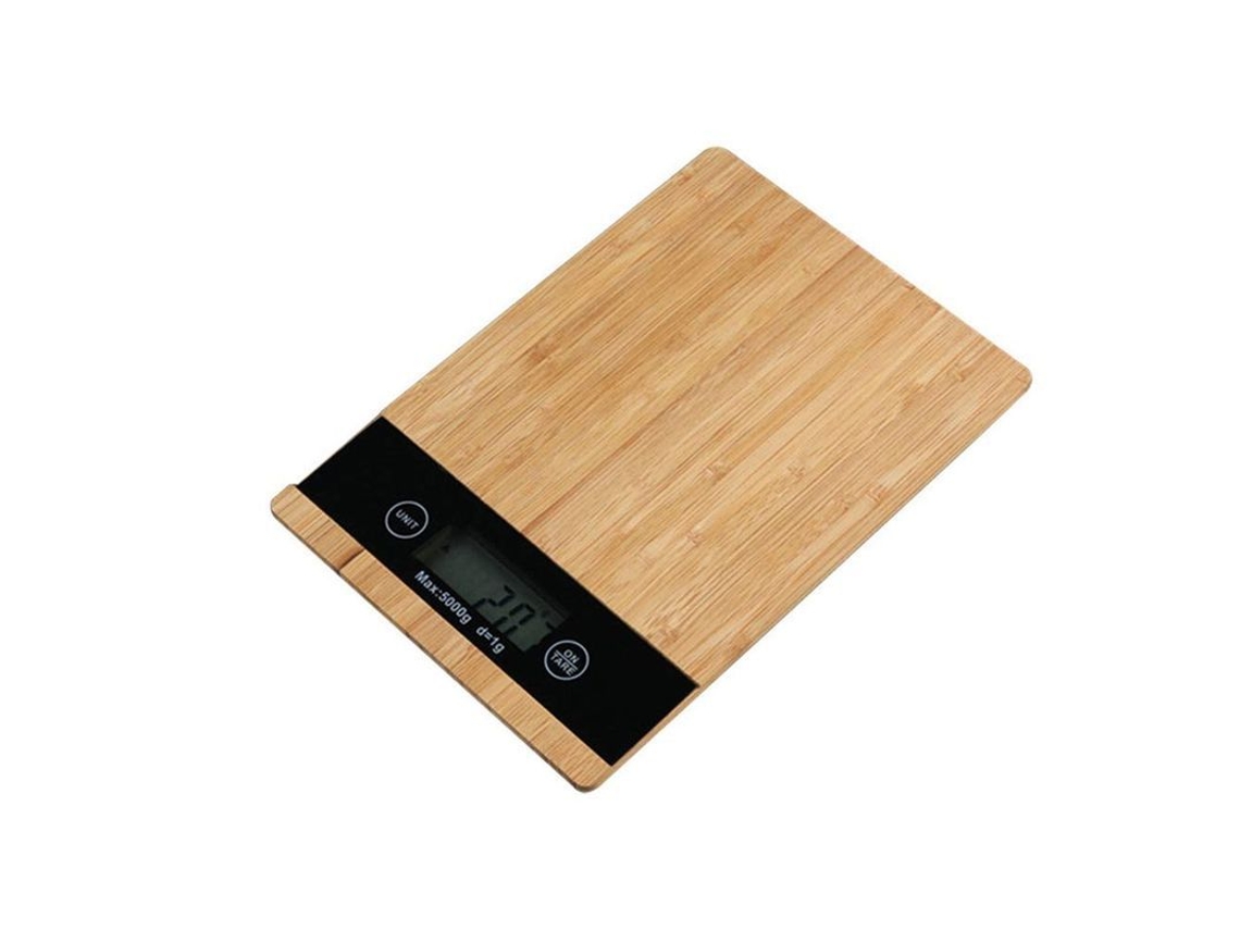 2026da-básculas De Cocina Electrónica Profesional De Alta Precisión 5kg/1g Con Panel De Bambú Y Abs