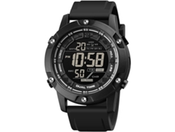 Masculino Digital Negro Gran Carátula Impermeable Reloj De Pulso Deportivo Dual Timeyuysan