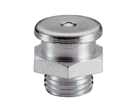 UMETA-4402262-25-25 Engrasadores rectos de cabeza plana DIN 3404 tipo M22/L (R.1/4"-19 BSPP x L.28 x Ø22 acero)