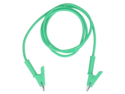 Cable De Prueba Tipo Garra De Cocodrilo De 10 Mm, 20 A, 3000 V, Latón Y Silicona Para Baterías De Vehículos (verde)