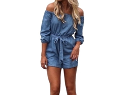 Fasst-combina Falda Corta Casual Verano Para Mujer Mono Sin Mangas Con Cinturón