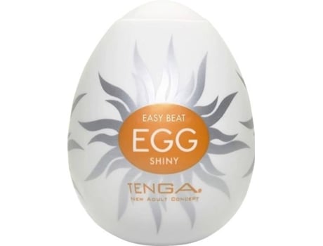 Masturbador Tenga Egg shiny huevo funda 4.9 x 6.1 cm color blanco ocre 5