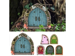 Accesorios Para Jardines De Hadas, Puertas De Madera En Miniatura Para Árboles, Decoración Exterior.