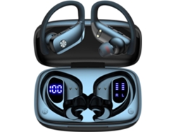 Auriculares inalámbricos Bluetooth JIAPEI con 48 horas de reproducción y pantalla LED.