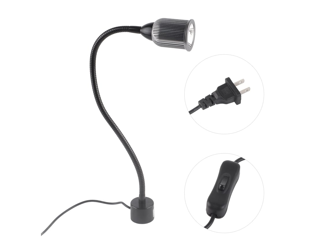 2026-luz De Trabajo Led 10w Con Cuello Ajustable Y Base Magnética Para Máquinas De Coser, Plug Us 110-220v